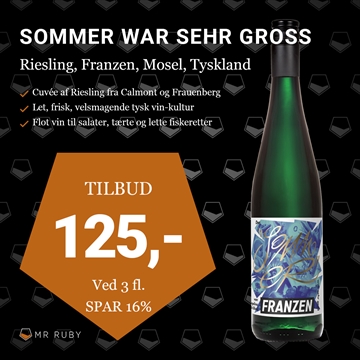 2021 Sommer war sehr gross, Weingut Franzen, Mosel, Tyskland